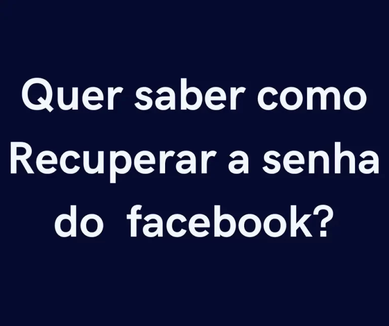 Como recuperar a senha do Facebook e facilitar seu acesso